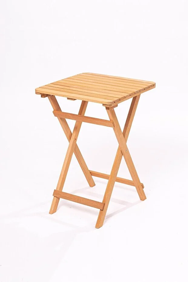 Minderli Balkon Bahçe Mutfak 3'lü Bistro Set Katlanır Masa sandalye 50x50